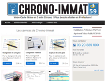 Tablet Screenshot of chrono-immat.com